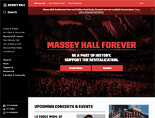 Tablet Screenshot of masseyhall.com